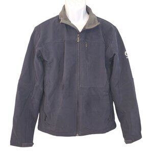 Tech by Tumi Size M Blue Full Zip Soft Shell Windbreaker Jacket